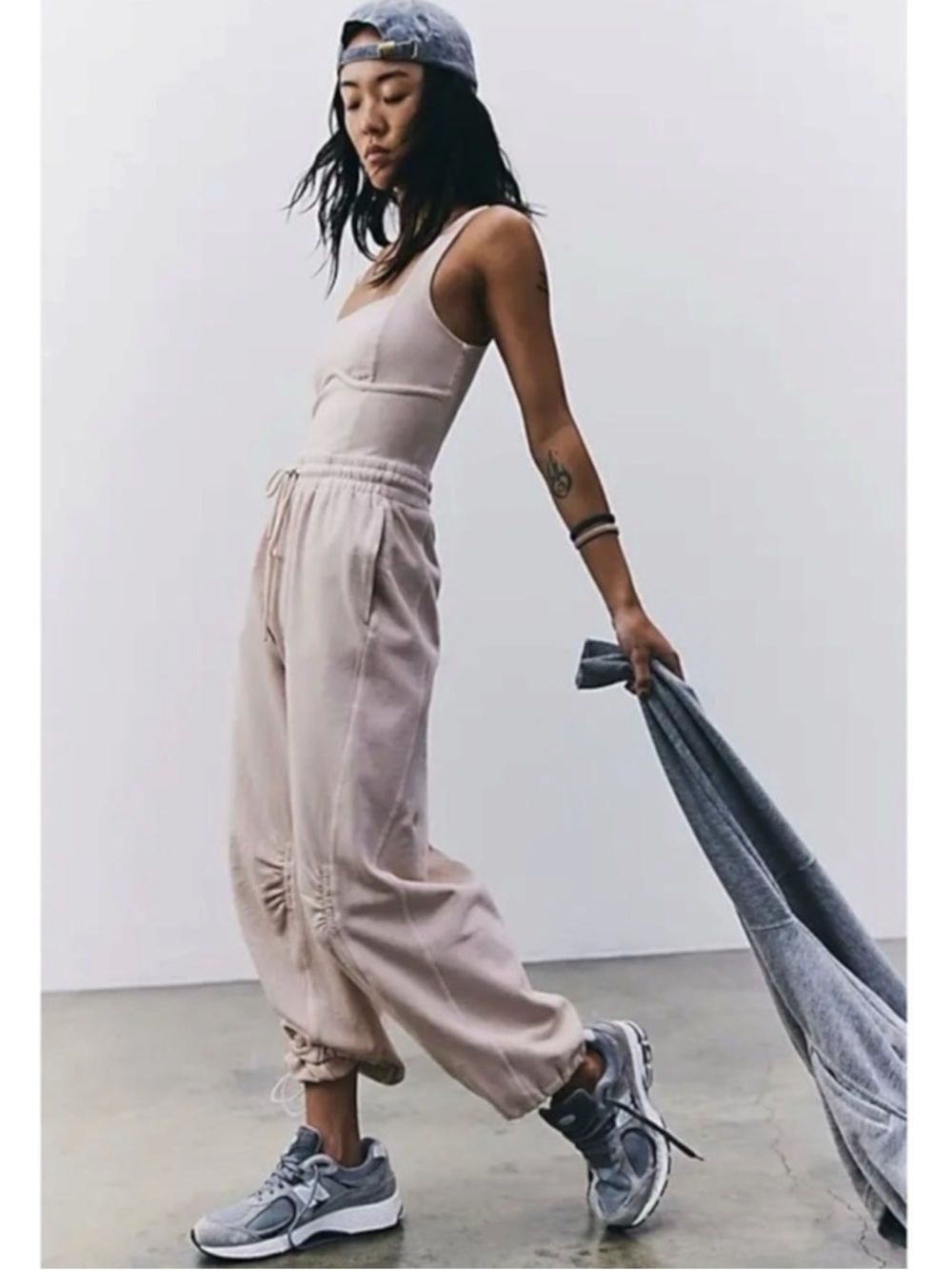 Free People FP Movement Inbound Onesie in Cashmere Size Medium NWT Jumpsuit